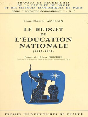 cover image of Le budget de l'Éducation nationale